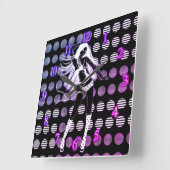 Rainbow girlfriend スクエア壁時計 (傾斜)