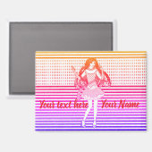 Rainbow girlfriend マグネット (正面/裏面)