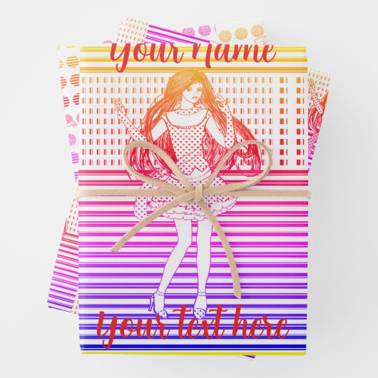 Rainbow girlfriend ラッピングペーパーシート (インサイチュ)