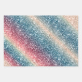 Rainbow Glitter  ラッピングペーパーシート (正面)