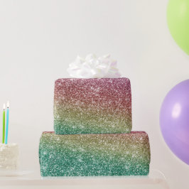 Rainbow Glitter  ラッピングペーパー
