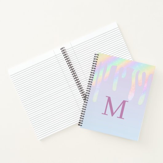 Rainbow Glitter Aesthetic Composition ノートブック (内部)