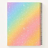  Rainbow Glitter Gradient Kids Sketchbook  ノートブック (裏面)