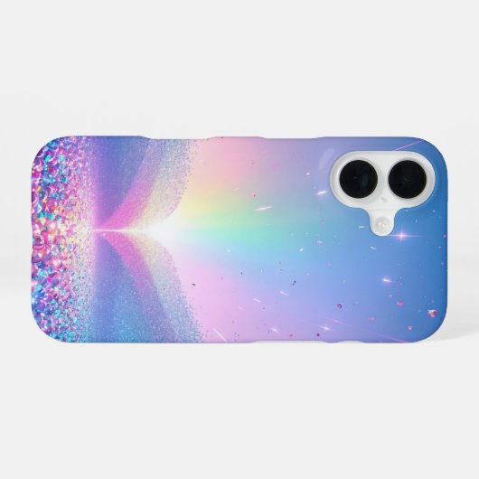 Rainbow Glow Fantasy Phone Case iPhone 16ケース (裏面横)