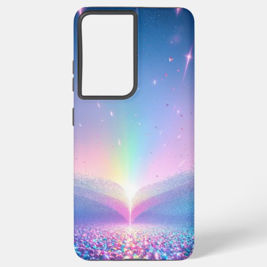 Rainbow Glow Fantasy Phone Case Samsung Galaxyケース (裏面)