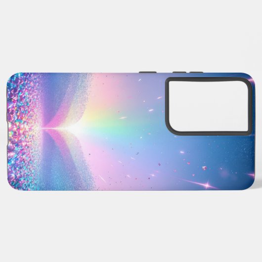 Rainbow Glow Fantasy Phone Case Samsung Galaxyケース (左側面)