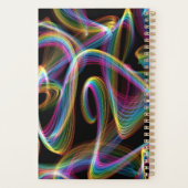 rainbow glowstick lightpainting : プランナー手帳 (裏面)