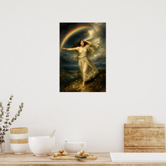 Rainbow Goddess Iris ポスター (キッチン)