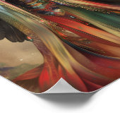 Rainbow Goddess Iris Greek Mythology Bohemian Art ポスター (角)