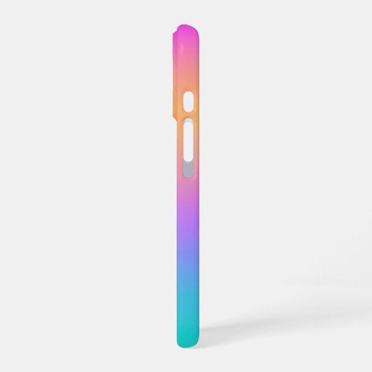 Rainbow Gradient Colorful iPhone 16ケース (左側面)