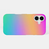 Rainbow Gradient Colorful iPhone 16ケース (裏面横)