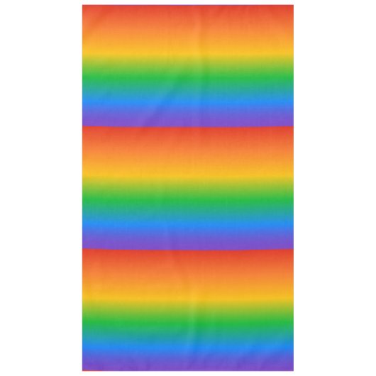 Rainbow gradient colors テーブルクロス (正面)