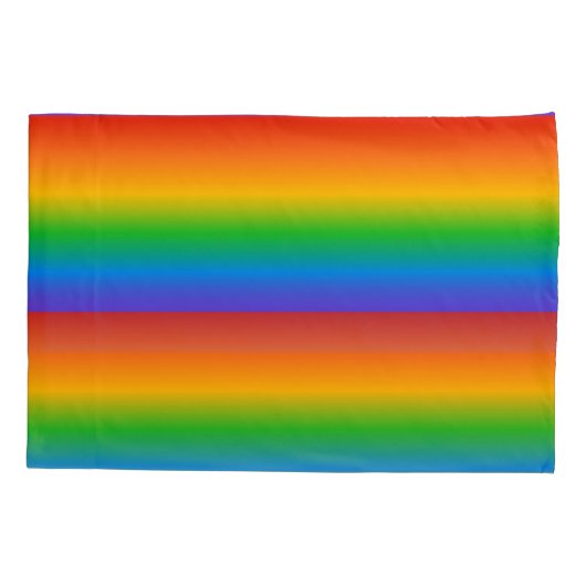Rainbow gradient colors 枕カバー (裏面)