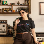 Rainbow Gradient 'Create Passion with Your Heart'  Tシャツ