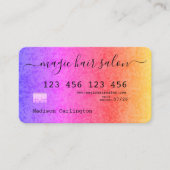 Rainbow gradient credit card style  名刺 (正面)