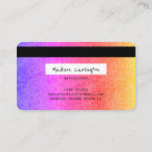 Rainbow gradient credit card style  名刺 (裏面)