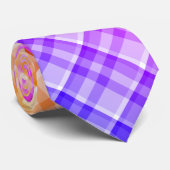 Rainbow Gradient Ombre Plaid Tartan Pattern ネクタイ (ロール)