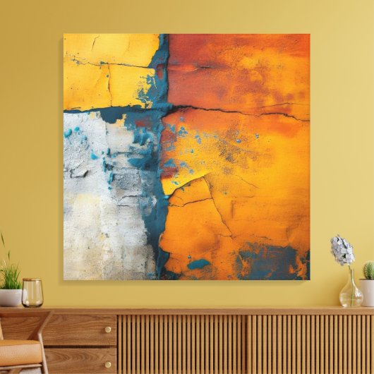 Rainbow Granite Canvas Art キャンバスプリント (インサイチュ (リビング))