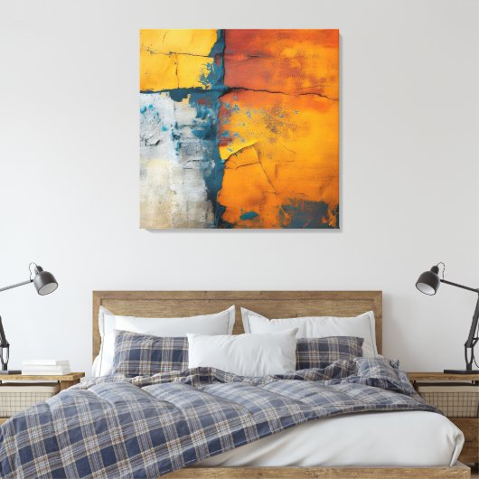 Rainbow Granite Canvas Art キャンバスプリント (インサイチュ (寝室))