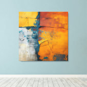 Rainbow Granite Canvas Art キャンバスプリント (インサイチュ (ウッドフロア))