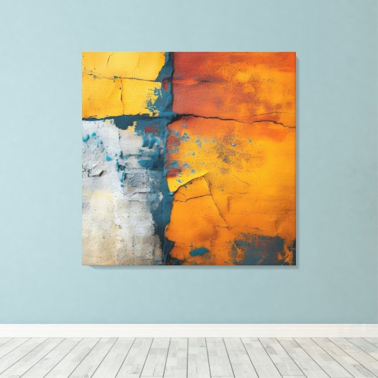 Rainbow Granite Canvas Art キャンバスプリント (インサイチュ (ウッドフロア))