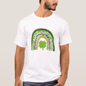 Rainbow Green Shamrock Irish Leprechaun St Patrick Tシャツ (正面)