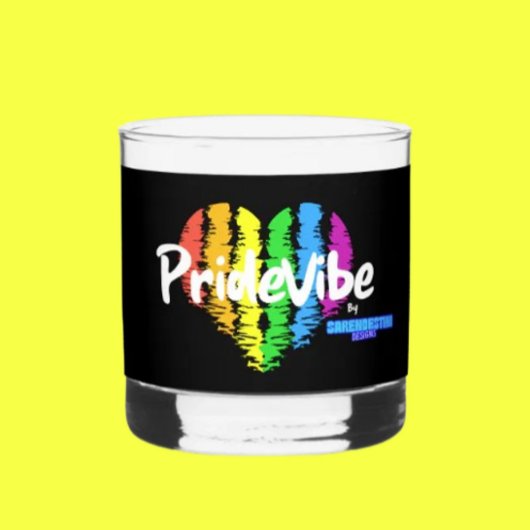 Rainbow Heartでお祝いしよう: PrideVibe ウイスキーグラス