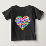 Rainbow Heart Confetti ベビーTシャツ<br><div class="desc">heart, hearts, rainbow, confetti, confeti, sprinkles, colorful, colourful, multicolor, multicolour, multicolored, multicoloured, bright, jolly, happy, love, valentine, valentines, "valentines day", "lovey dovey", wedding, engagement, romance, romantic, wife, "i love you", "i heart", celebration, celebrate, girlfriend, boyfriend, husband, dating, date, cute, sweet, sweetheart, "love heart", "love hearts", weddings, engagements, pink, red, bride,...</div>