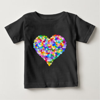 Rainbow Heart Confetti ベビーTシャツ