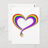 Rainbow Heart | LGBTQ+ Pride Postkarte ポストカード (正面/裏面)