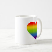 Rainbow Heart Mug コーヒーマグカップ (正面右)