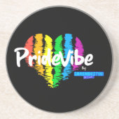Rainbow Heart PrideVibe: プライドを守ろう コースター (正面)