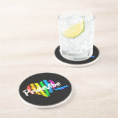 Rainbow Heart PrideVibe: プライドを守ろう コースター (側面)