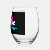 Rainbow Heart PrideVibe: プライドを込めて飲む ステムなしワイングラス (左)