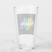 Rainbow Heart PrideVibe: プライドを込めて飲もう タンブラーグラス (裏面)
