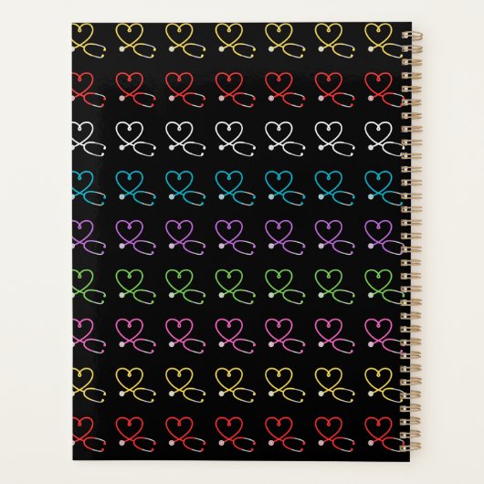 Rainbow Heart Stethoscope プランナー手帳 (裏面)