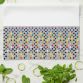 Rainbow Hearts キッチンタオル (折り畳み)