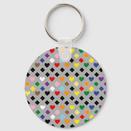 Rainbow Hearts キーホルダー