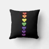 Rainbow hearts クッション (裏面)