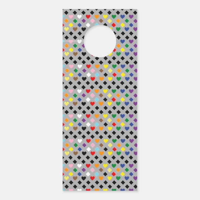 Rainbow Hearts ドアノブサイン (正面)