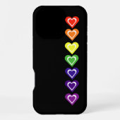 Rainbow hearts iPhoneケース (裏面)
