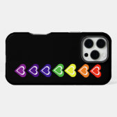 Rainbow hearts iPhoneケース (裏面横)