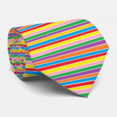 Rainbow Horizontal Stripes ネクタイ (ロール)