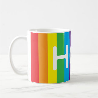 Rainbow "HOT" Mug コーヒーマグカップ