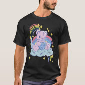 Rainbow Hug Me Cute Teddy Love Hug Dealer Cute Ted Tシャツ (正面)