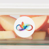 Rainbow Hummingbird with Infinity symbol ラベル (貼付)