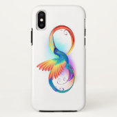 Rainbow Hummingbird with Infinity symbol Case-Mate iPhoneケース (裏面)