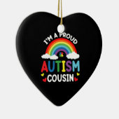Rainbow Iはいとこの誇りを持った自閉症の意識 セラミックオーナメント (右)