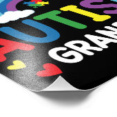 Rainbow Iは自閉症の誇りを持ったおばあちゃん自閉症の夢 フォトプリント (角)