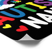 Rainbow Iは自閉症誇りを持ったのナナ自閉症の意識 ポスター (角)